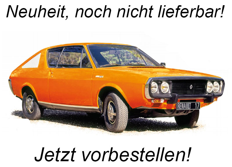 Modellauto Renault  17  TL  1973 Orange Norev Metallmodell 