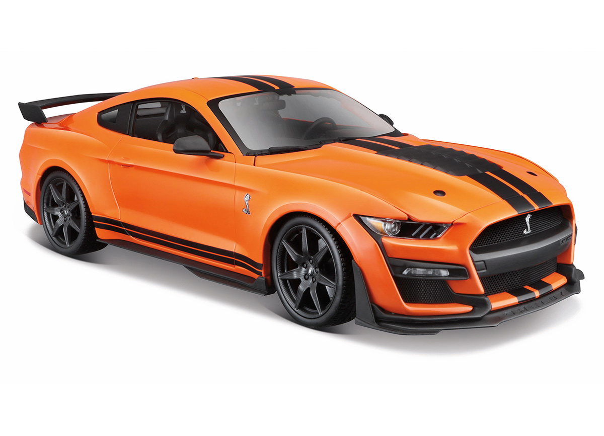 Modellauto Ford Mustang Shelby Gt500 2020 Orange Maisto 1 24 Bei Modellauto18 De