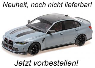 BMW M3 CS - 2023 - GREY METALLIC Minichamps 1:18 Metallmodell mit zu öffnenden Türen und Haube(n) <br> Liefertermin nicht bekannt