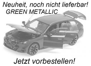 BMW i5 M60 TOURING - 2024 - GREEN METALLIC Minichamps 1:18 Metallmodell mit zu öffnenden Hauben und Türen!  Liefertermin nicht bekannt