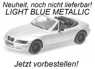 BMW Z3 ROADSTER - 1997 - LIGHT BLUE METALLIC Minichamps 1:18 Metallmodell, Türen, Motorhaube... nicht zu öffnen