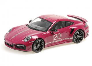 PORSCHE 911 (992) TURBO S COUPE SPORT DESIGN - 2021 - RED Minichamps 1:18 Metallmodell, Türen, Motorhaube... nicht zu öffnen