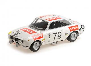 ALFA ROMEO GTA 1300 JUNIOR - RUBENS/VAN RYN - SPA 24H 1971 Minichamps 1:18 Metallmodell, Türen, Motorhaube... nicht zu öffnen