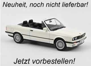 BMW 325i Cabriolet 1991 Alpine white  Norev 1:18 Metallmodell (Türen/Hauben nicht zu öffnen!)