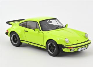 Porsche 911 turbo 3,0 1976 - Light Green Norev 1:18 Metallmodell 2 Türen, Motorhaube und Kofferraum zu öffnen!