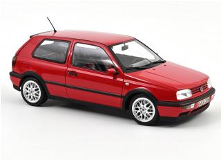 VW Golf GTI 1996 Flash Red   Norev 1:18 Metallmodell 2 Türen, Motorhaube und Kofferraum zu öffnen!