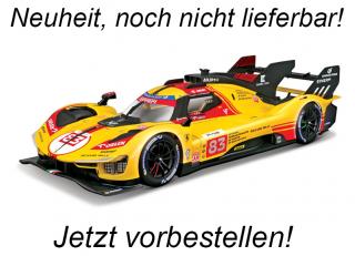 Ferrari 499P LMH ´24 #83 Kubica/ Yifei/ Scarcman Lms Hypercar 24h Le Mans 2024 Burago 1:18 Racing