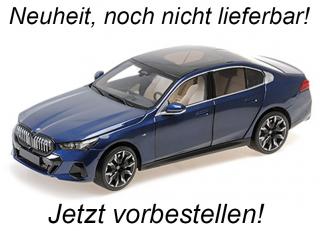 BMW i5 - 2023 - BLUE METALLIC Minichamps 1:18 Metallmodell mit zu öffnenden Türen und Haube(n)  Date de parution inconnue