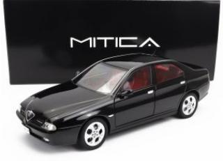 ALFA ROMEO 166 3.0 V6 1998 –  BLACK with RED INTERIOR MITICA 1:18 Metallmodell (Vordertüren zu öffnen)