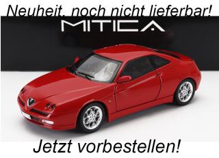 ALFA ROMEO GTV 3.0 V6 24V 1998 - ROSSO ALFA 130 MITICA 1:18 Metallmodell (Türen zu öffnen)