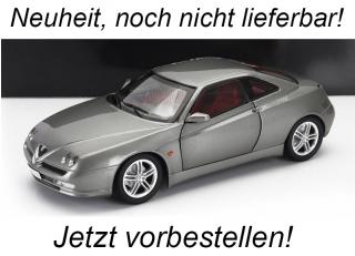 ALFA ROMEO GTV 3.0 V6 24V 1998 - GRIGIO TITANIO MET 613 MITICA 1:18 Metallmodell (Türen zu öffnen)