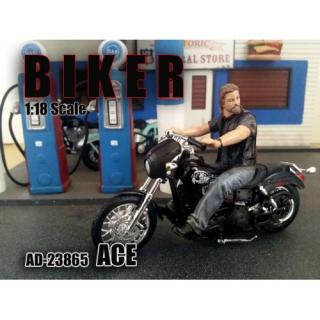 Figur Biker "Ace" American Diorama 1:18 (Motorrad und Zubehör nicht enthalten!)