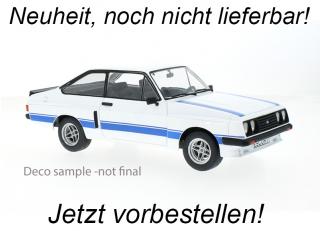 Escort MK II RS 2000 X-Pack weiss , Dekor 2 MCG 1:18 Metallmodell, Türen und Hauben nicht zu öffnen<br> Liefertermin nicht bekannt