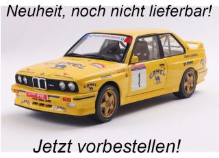 BMW E30 M3 GR.A #1 gelb S1801528 Solido 1:18 Metallmodell <br> Liefertermin nicht bekannt