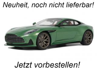 ASTON MARTIN DB12 VANTAGE GREEN 2023 GT Spirit 1:18 Resinemodell (Türen, Motorhaube... nicht zu öffnen!)