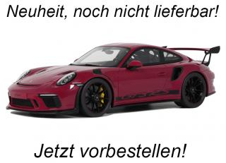 PORSCHE 911 (991.2) GT3 RS PINK 2019 GT Spirit 1:18 Resinemodell (Türen, Motorhaube... nicht zu öffnen!)  Available from end of December 2024