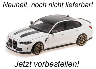 BMW M3 CS - 2023 - WHITE Minichamps 1:18 Metallmodell mit zu öffnenden Türen und Haube(n) <br> Liefertermin nicht bekannt