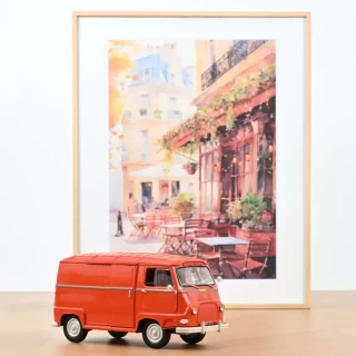 Renault Estafette 1959 Orange 1:18 - 200Stk. Norev 1:18 Metallmodell