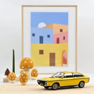 Renault 15 TL 1973 Gelb und Schwarz - 300Stk Norev 1:18 Metallmodell