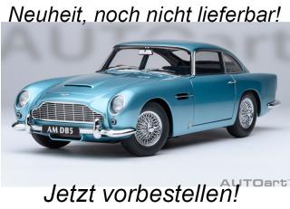 Aston Martin DB5 1964 (caribbean pearl/blue) (composite model/full openings) AUTOart 1:18 <br> Available from February 2025