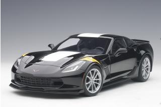 CHEVROLET CORVETTE C7 GRAND SPORT black/white stripes Full Openings AUTOart 1:18 <br> Availability unknown (not before Q1 2025)