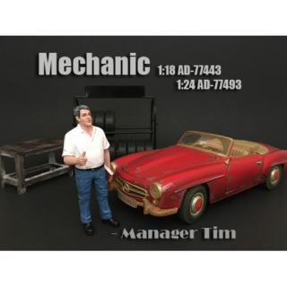 Figur Mechanic Manager Tim (Auto nicht enthalten!) American Diorama 1:18