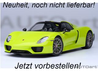 PORSCHE 918 SPYDER WEISSACH PACKAGE (ACID GREEN) AUTOart 1:18  Disponible à partir de octobre 2024