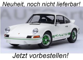 Porsche 911 Carrera 2.7 RS (Grand Prix white/green Stripes)   AUTOart 1:18  Liefertermin nicht bekannt