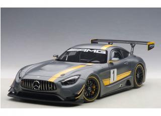 Mercedes Benz Amg Gt3 Presentation Car Grey Composite Model 2 Door Openings Autoart 1 18