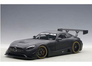 MERCEDES BENZ AMG GT3 PLAIN BODY VERSION (MATT BLACK) (COMPOSITE MODEL/2 DOOR OPENINGS) AUTOart 1:18