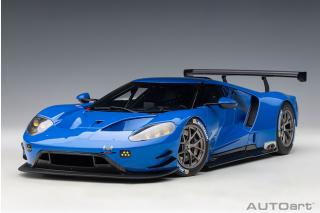 Ford GT LM Plain Body Version 2018 (lightning blue) (composite model/full openings) AUTOart 1:18