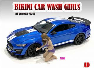 Figur Bikini Car Wash Girl - Alisia American Diorama 1:18 (Auto nicht enthalten!)