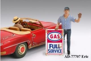 Figur Gas Station Attendant Eric (Auto und Fahrerfigur nicht enthalten!) American Diorama 1:18