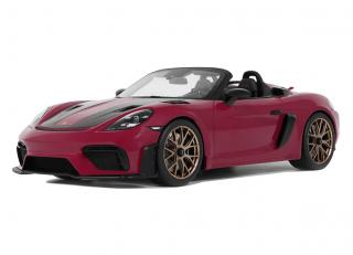 PORSCHE 718 SPYDER RS WP PINK 2023 GT Spirit 1:18 Resinemodell (Türen, Motorhaube... nicht zu öffnen!)