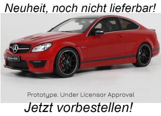 MERCEDES-BENZ C63 AMG EDITION 507 RED 2014 GT Spirit 1:18 Resinemodell (Türen, Motorhaube... nicht zu öffnen!)  Lieferbar ab Ende Oktober 2024