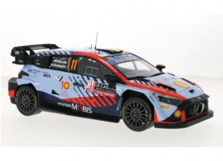 Hyundai i20 N Rally1, No.11, WRC, Rally Monte Carlo , T.Neuville/M.Wydaeghe, 2024 IXO 1:18 Metallmodell (Türen/Hauben nicht zu öffnen!)