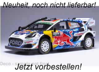 Ford Puma Rally 1, WRC, Safari Rallye Kenia, 2024, #16 A.Fourmaux/A.Coria IXO 1:18 Metallmodell (Türen/Hauben nicht zu öffnen!) <br> Liefertermin nicht bekannt