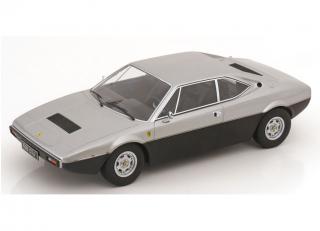 Ferrari 308 GT4 1974  silber/mattschwarz KK-Scale 1:18 Metallmodell (Türen, Motorhaube... nicht zu öffnen!)