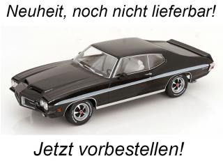 Pontiac LeMans GTO 1972 schwarz KK-Scale 1:18 Metallmodell (Türen, Motorhaube... nicht zu öffnen!) <br> Lieferbar ab Januar 2025