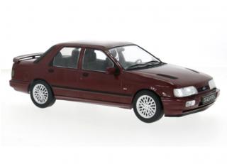 Ford Sierra Cosworth 4x4, metallic-dunkelrot, 1990 MCG 1:18 Metallmodell, Türen und Hauben nicht zu öffnen