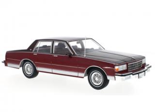 Chevrolet Caprice, metallic-rot/metallic-dunkelrot, 1987 MCG 1:18 Metallmodell, Türen und Hauben nicht zu öffnen <br> Lieferbar ab März 2025