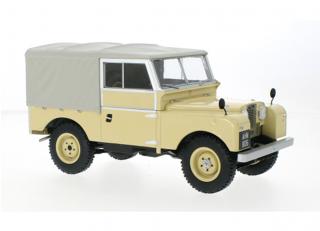 Land Rover Series I, hellbeige, 1957 MCG 1:18 Metallmodell, Türen und Hauben nicht zu öffnen