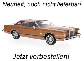 Lincoln Continental Mark V, kupfer, 1978 MCG 1:18 Metallmodell, Türen und Hauben nicht zu öffnen  Liefertermin nicht bekannt