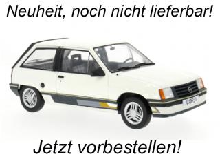 Opel Corsa A Sprint, weiss, 1983 MCG 1:18 Metallmodell, Türen und Hauben nicht zu öffnen <br> Availability unknown