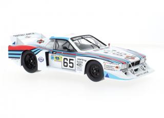 Lancia Beta Montecarlo Gr.5, No.65, Martini Racing, Martini, 24h Le Mans, 1981 M.Alboreto/E.Cheever/C.Facetti MCG 1:18 Metallmodell, Türen und Hauben nicht zu öffnen