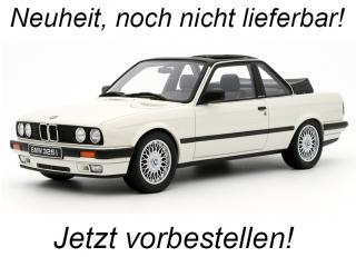 BMW E30 325I TC2 BAUR WHITE 1988 (Alpineweiss 218) OttO mobile 1:18 Resinemodell (Türen, Motorhaube... nicht zu öffnen!)