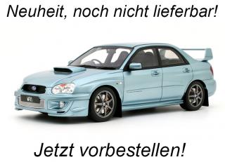 Subaru Impreza WRX Sti WR1 P.Solberg Edition Ice Blue Metallic 2003 OttO mobile 1:18 Resinemodell (Türen, Motorhaube... nicht zu öffnen!)  Disponible à partir de fin avril 2025