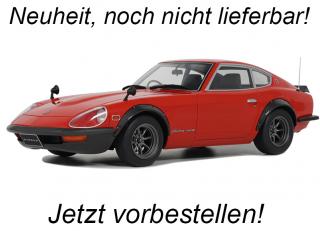 NISSAN FAIRLADY 240 ZG RED 1972 OttO mobile 1:18 Resinemodell (Türen, Motorhaube... nicht zu öffnen!)  Available from end of September 2024