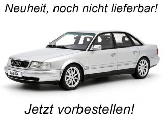 AUDI S4 (C4) 4.2 V8 CRYSTAL SILVER C6 1993 OttO mobile 1:18 Resinemodell (Türen, Motorhaube... nicht zu öffnen!) Lieferbar ab Ende Februar 2025