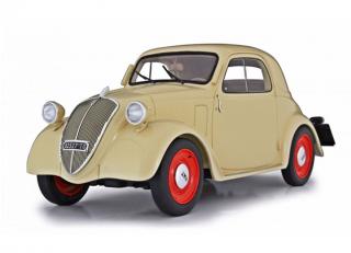 Defekt (2 Scheinwerfer fehlen, verpackung defekt) FIAT 500 B "TOPOLINO" CHIUSA 1948 Beige Laudoracing-Models 1:18 Resinemodell (Türen, Motorhaube... nicht zu öffnen!)